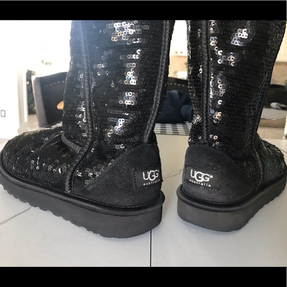 UGG Shoes - UGG black sequins boots